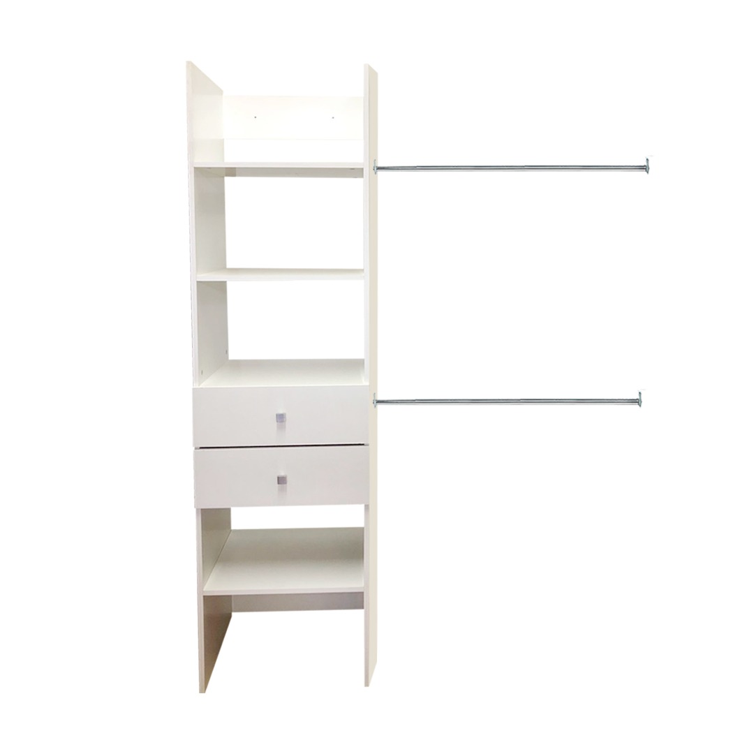 Foto 2 pulgar | Closet Verona color Blanco Cajonera Premium Ajustable