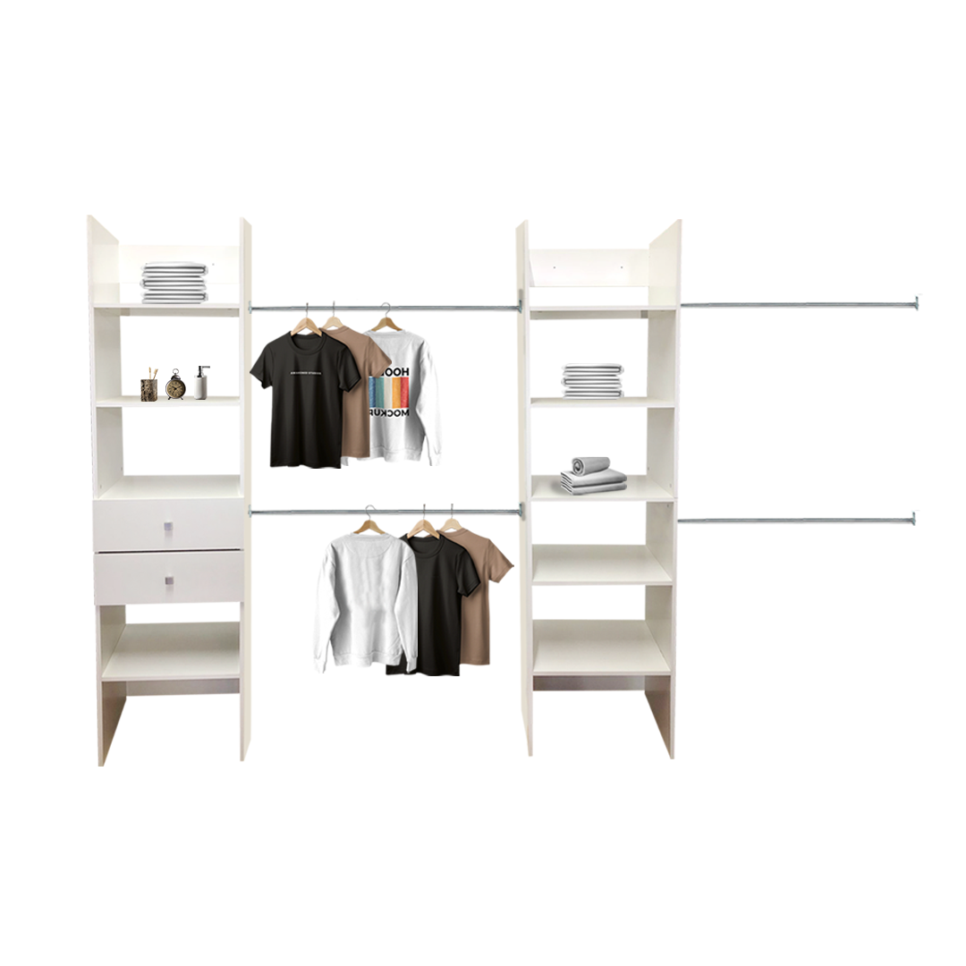 Foto 4 pulgar | Closet Verona color Blanco Completo Premium Ajustable