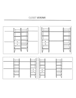 Foto 6 | Closet Verona color Blanco Completo Premium Ajustable