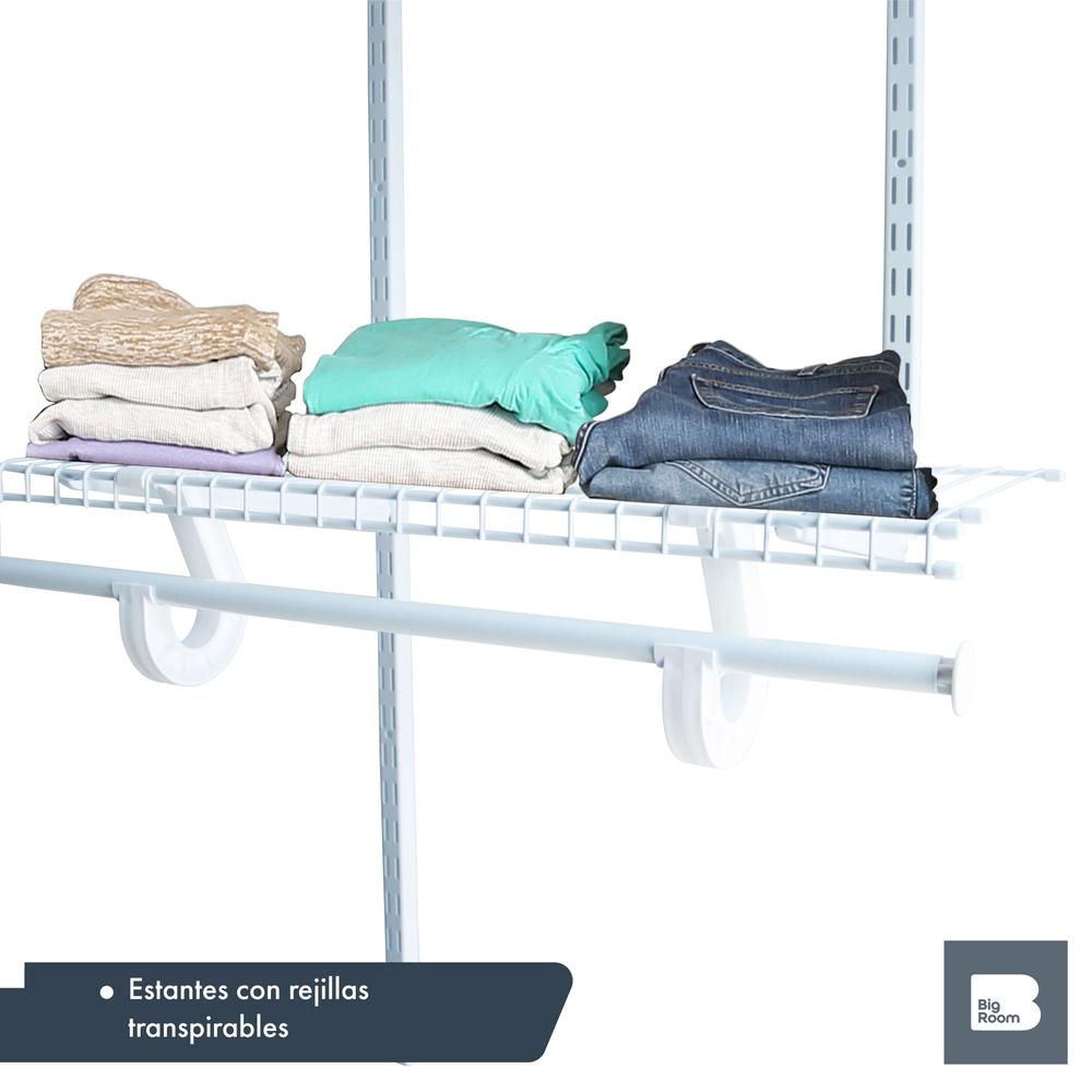 Foto 8 pulgar | Closet Estructural BIG ROOM Blanco 4-6FT X 12 "