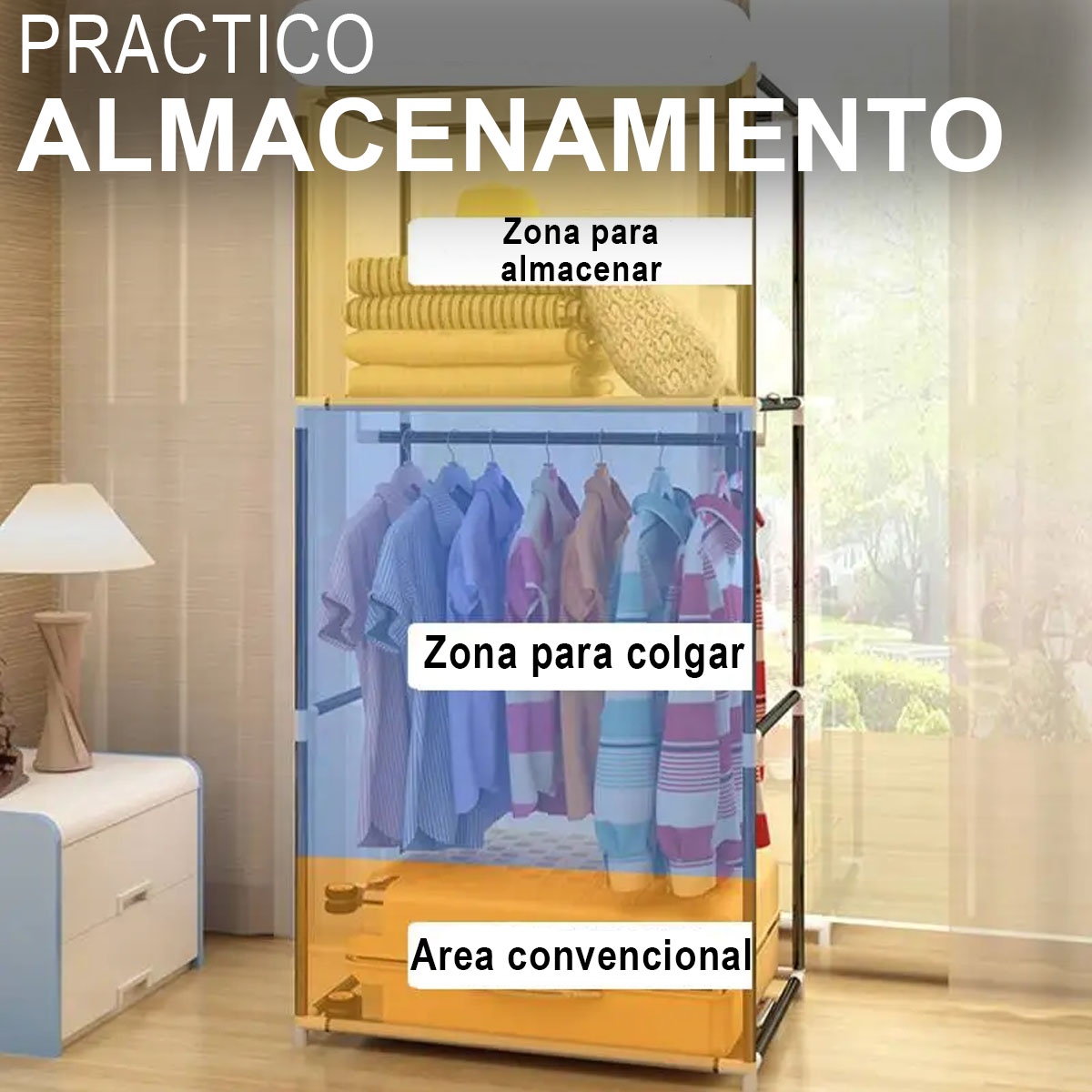 Foto 4 pulgar | Closet Armable Kimhi Café Multifuncional