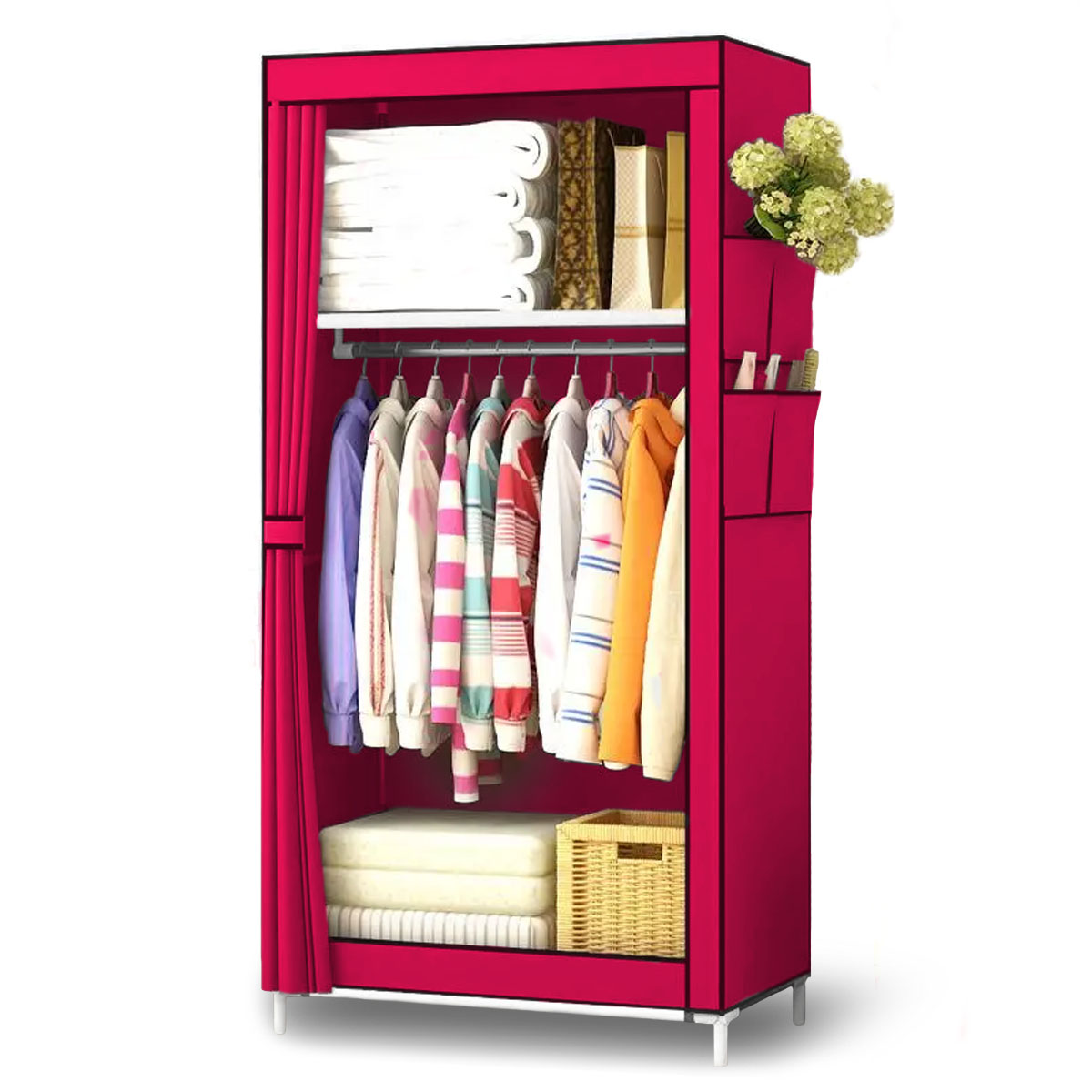 Closet Armable Kimhi Rojo Multifuncional