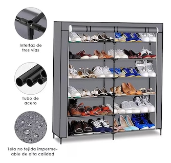 Foto 3 | Zapatera Doble Green Apple Armable Organizador 6 Niveles 114 x 29 x 108 cm