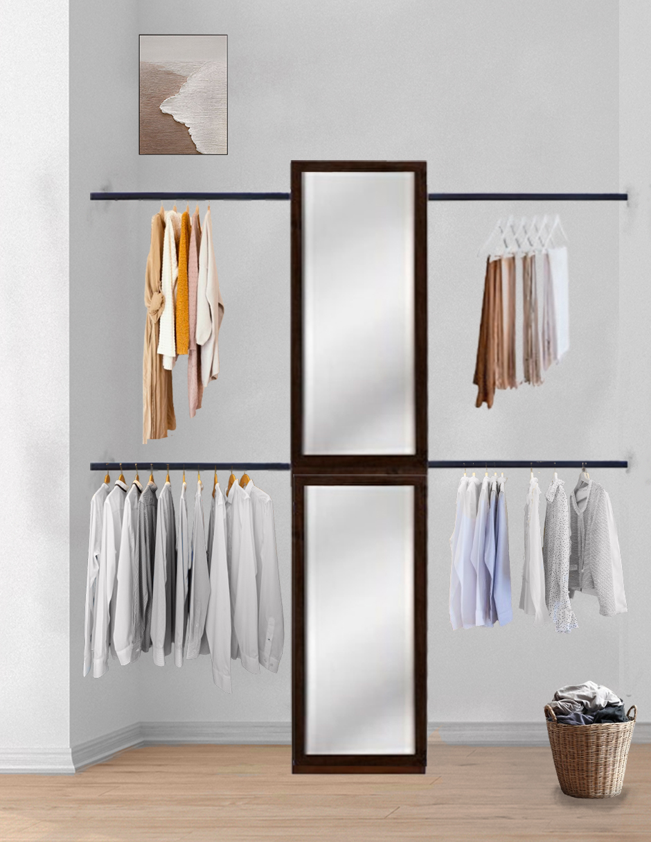 Foto 2 | Closet Ropero con Espejo Moderno Minimalista Mildred