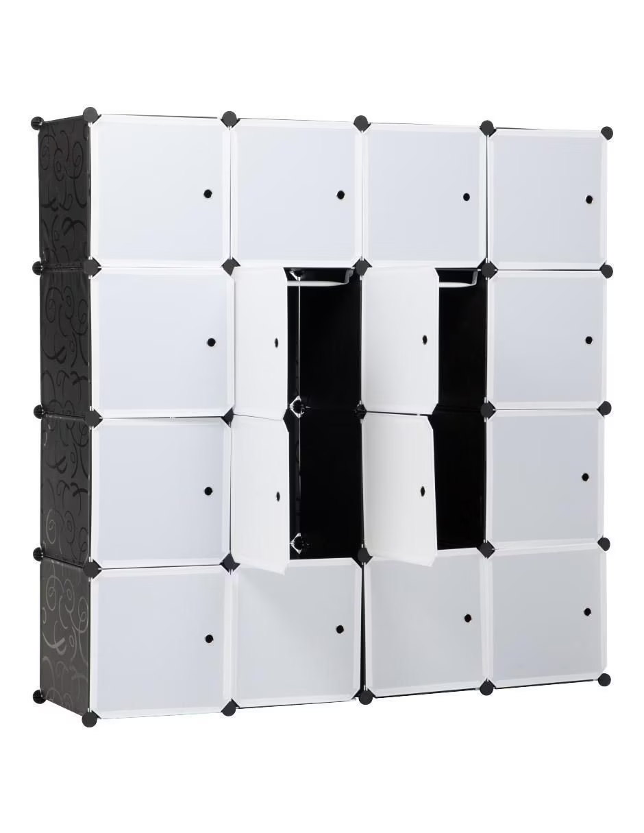 Foto 3 | Armario Organizador Cubos 4x4 para Hogar 145x38x145 - Orden y Estilo en tu Ropa