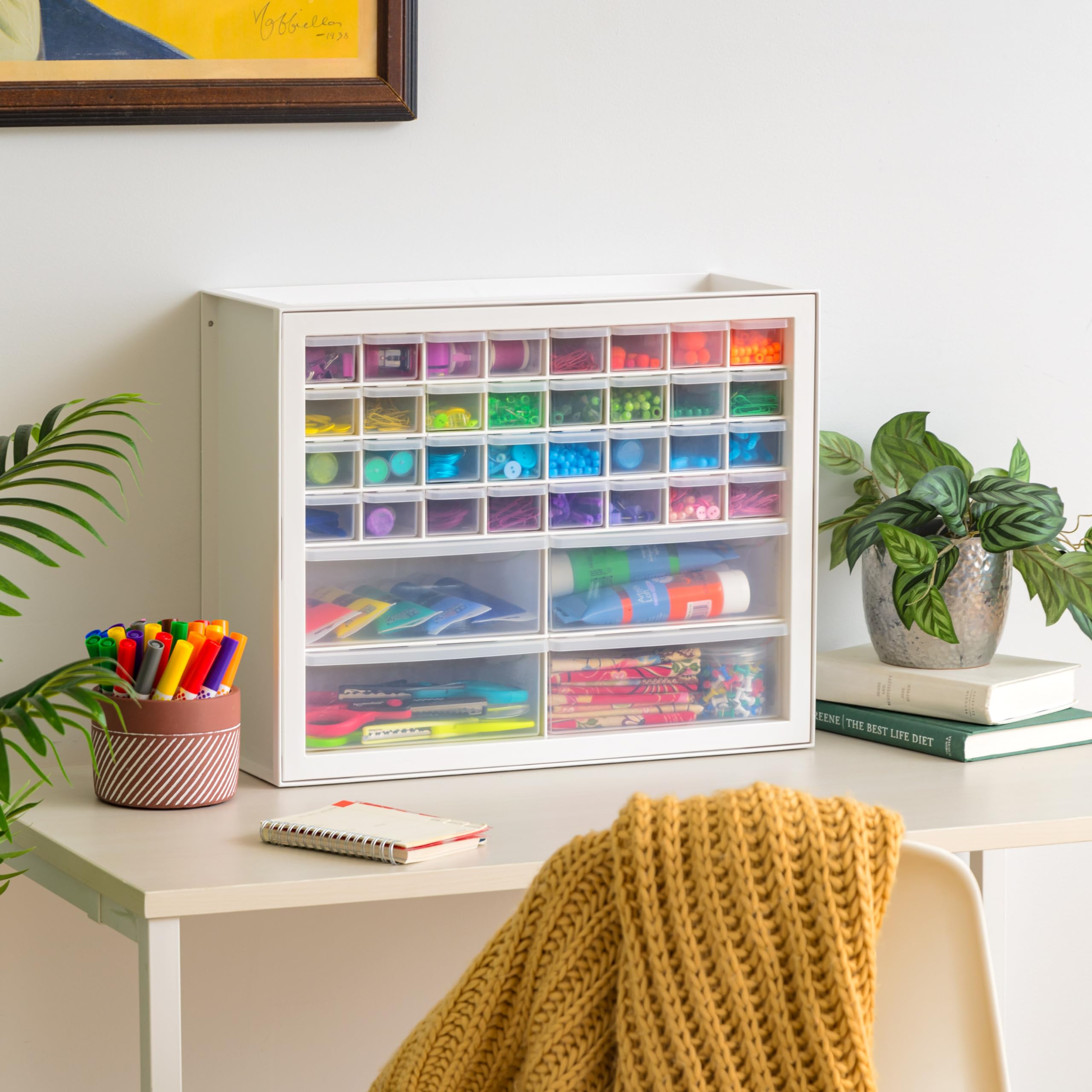 Foto 7 | Armario Craft Storage Iris Usa Con 36 Cajones, Color Blanco - Venta Internacional.