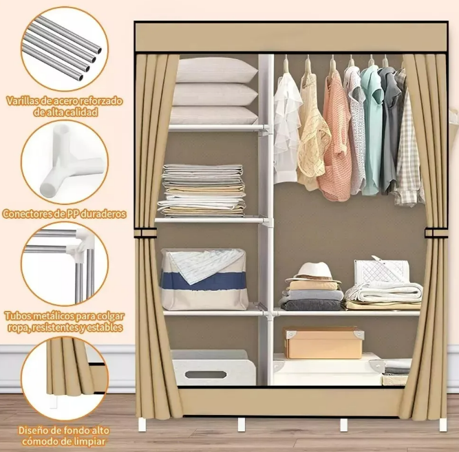 Foto 5 pulgar | Xtellar - Closet Armable Deluxe  Organizador De Ropa Estilizado Y Portátil