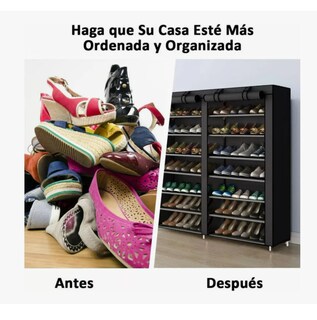 Foto 4 | Mueble Zapatero de 9 Niveles con Marco de Metal