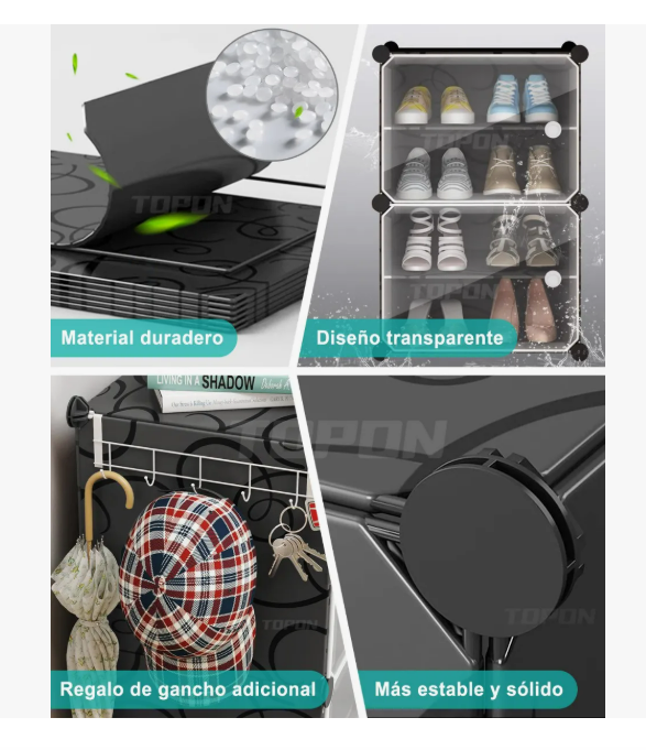 Foto 5 pulgar | Zapatera Cajas para 24 Pares 6 Niveles