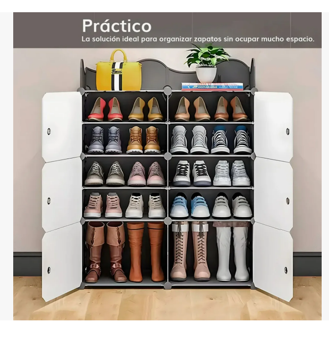 Foto 3 pulgar | Zapatera Armable Moderna