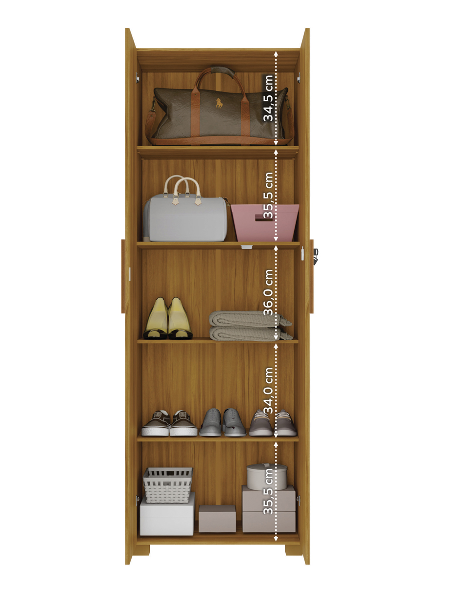 Foto 8 pulgar | Mueble Organizador Multiusos Con 5 Repisas Nt4020-fe
