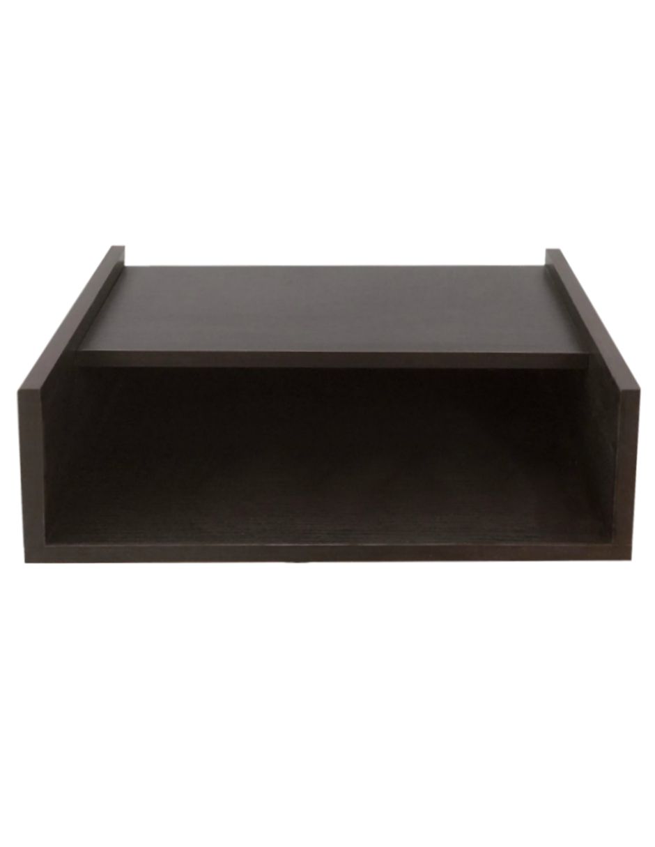 Foto 2 pulgar | Buró BURF-45X20 color Marrón Repisa Flotante Minimalista Moderno Vintage Mesa de Noche