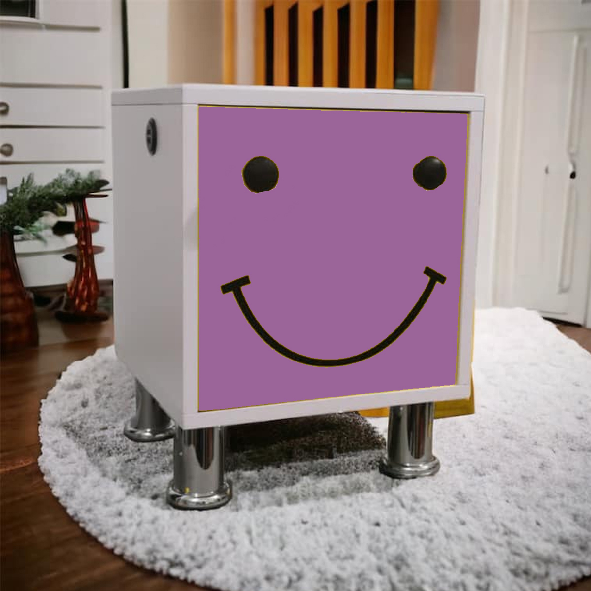 Foto 4 | Buro de Noche Infantil con Luz Led y Usb Morado