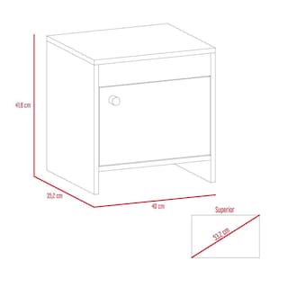 Foto 7 | Buró Tutto, Macadamia Y Blanco, Con Cajón Para Guardar Objetos Ideal Para Espacios Reducidos
