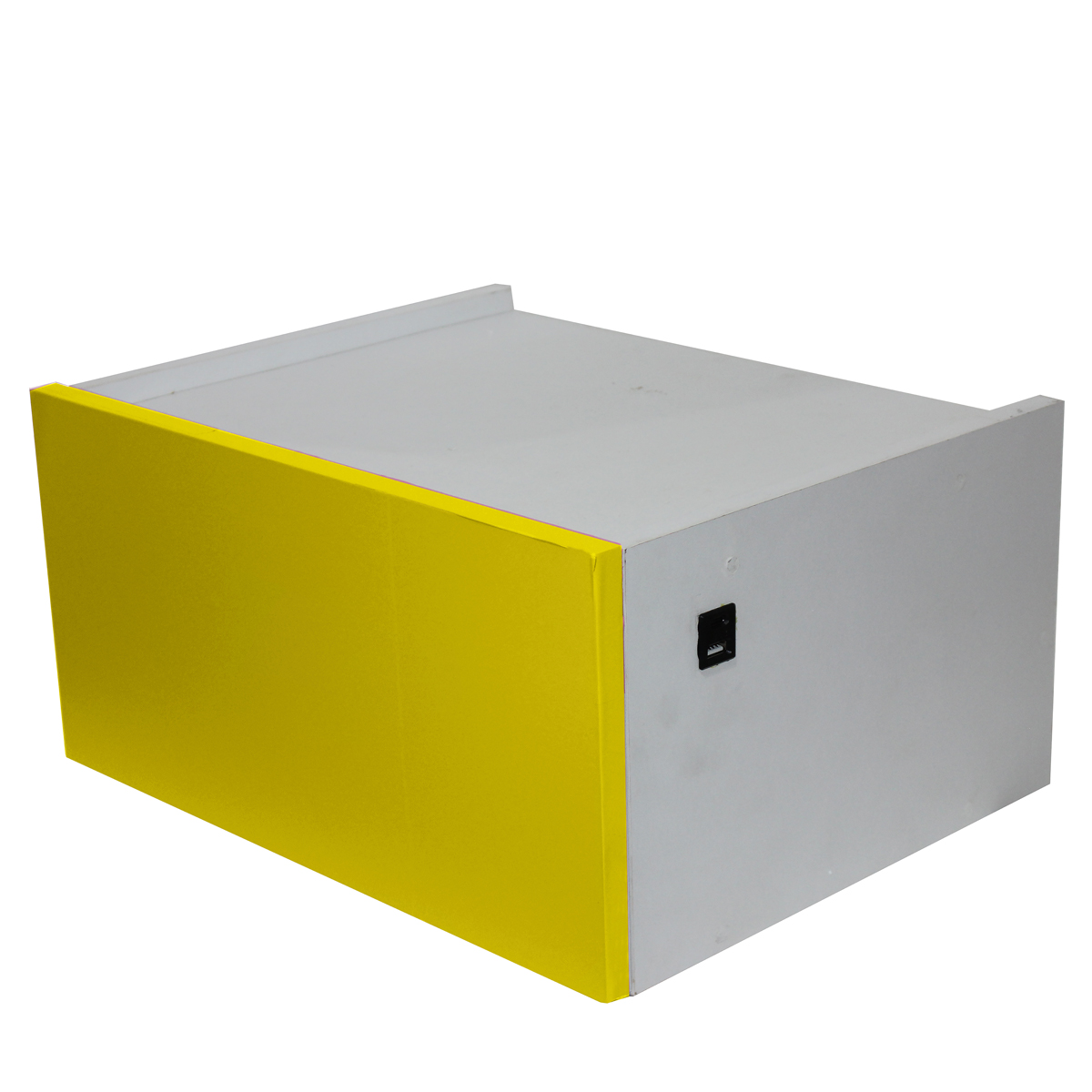 Mesa de Noche Buró Flotante Luz Led Recámara Usb Ensamblado Amarillo