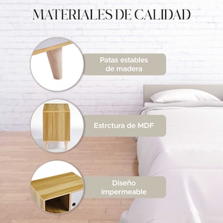Foto 5 | Buró Moderno Estilo Minimalista Beige/blanco