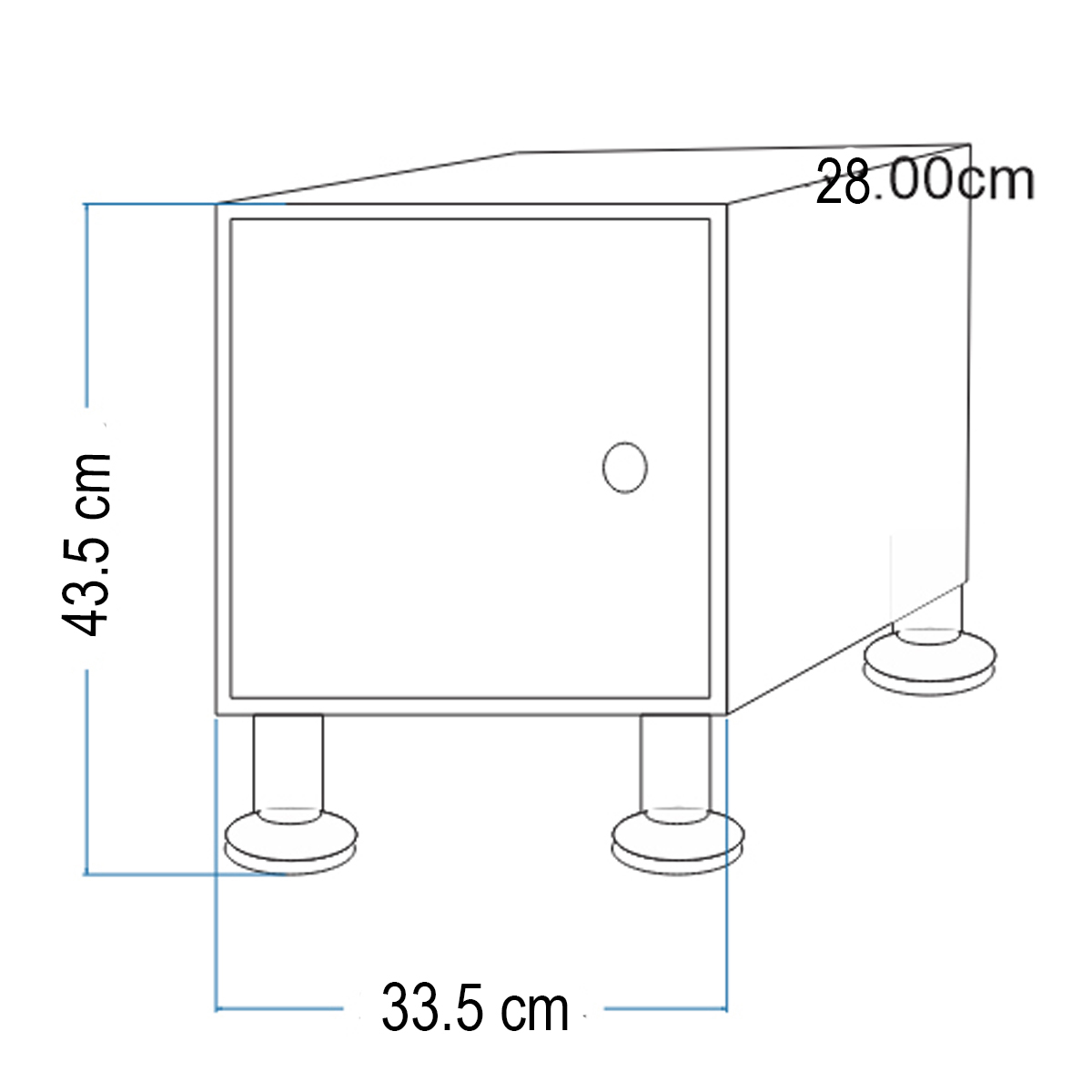 Foto 4 | Buro de Mesa Noche Armado Minimalista Negro