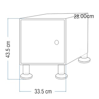 Foto 4 | Buro de Mesa Noche Armado Minimalista Negro