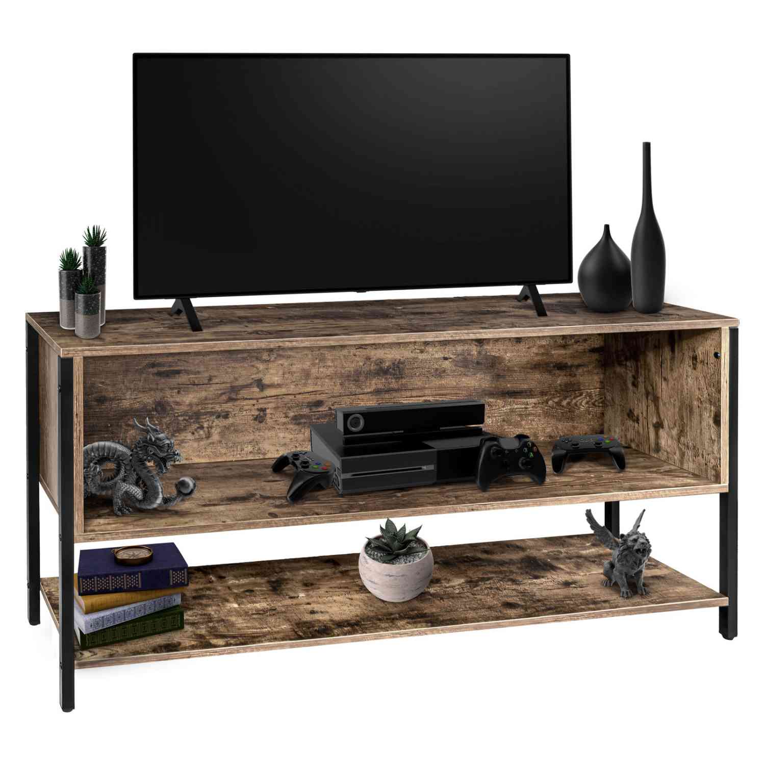 Mueble para TV Moderno con 3 Niveles y Capacidad de Carga de 100 kg $1,699