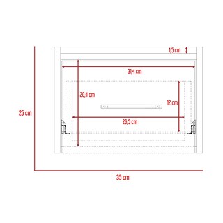 Foto 8 | Buró Flotante Boa, Blanco, Con Espacio Para Colocar Objetos Decorativos