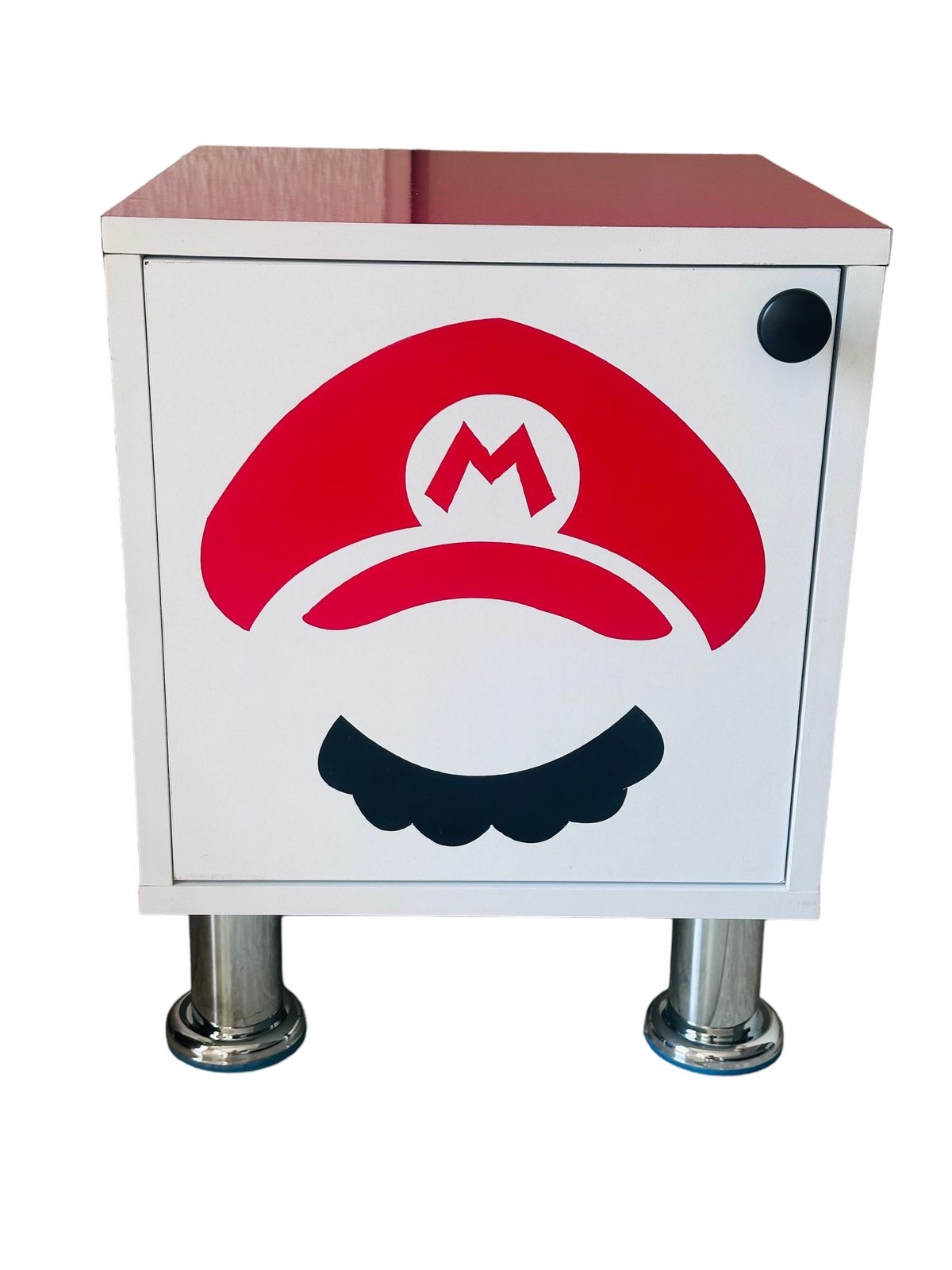 Buro Infantil Niños Mdf Recamara Diseño Mario Bros Color Rojo