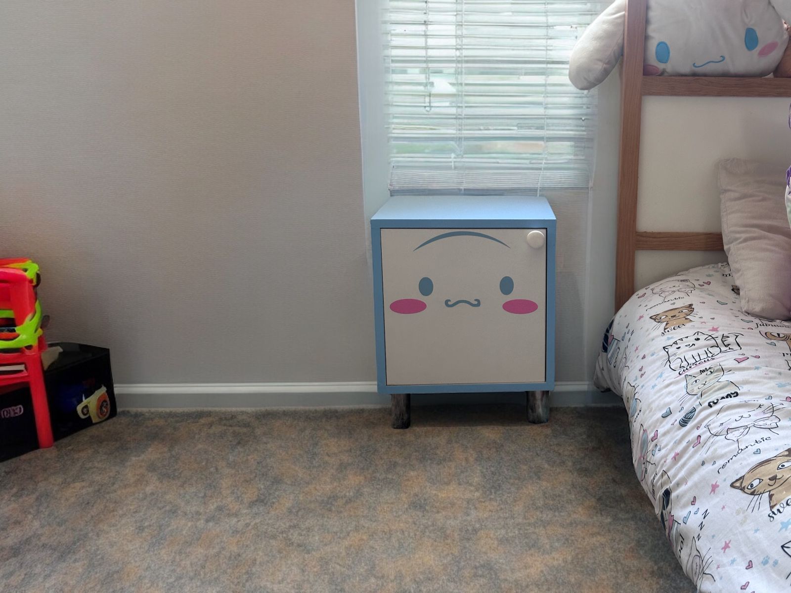 Foto 2 | Buro Infantil Luz Led Mdf Recamara Cinnamoroll Envio Ensamblado