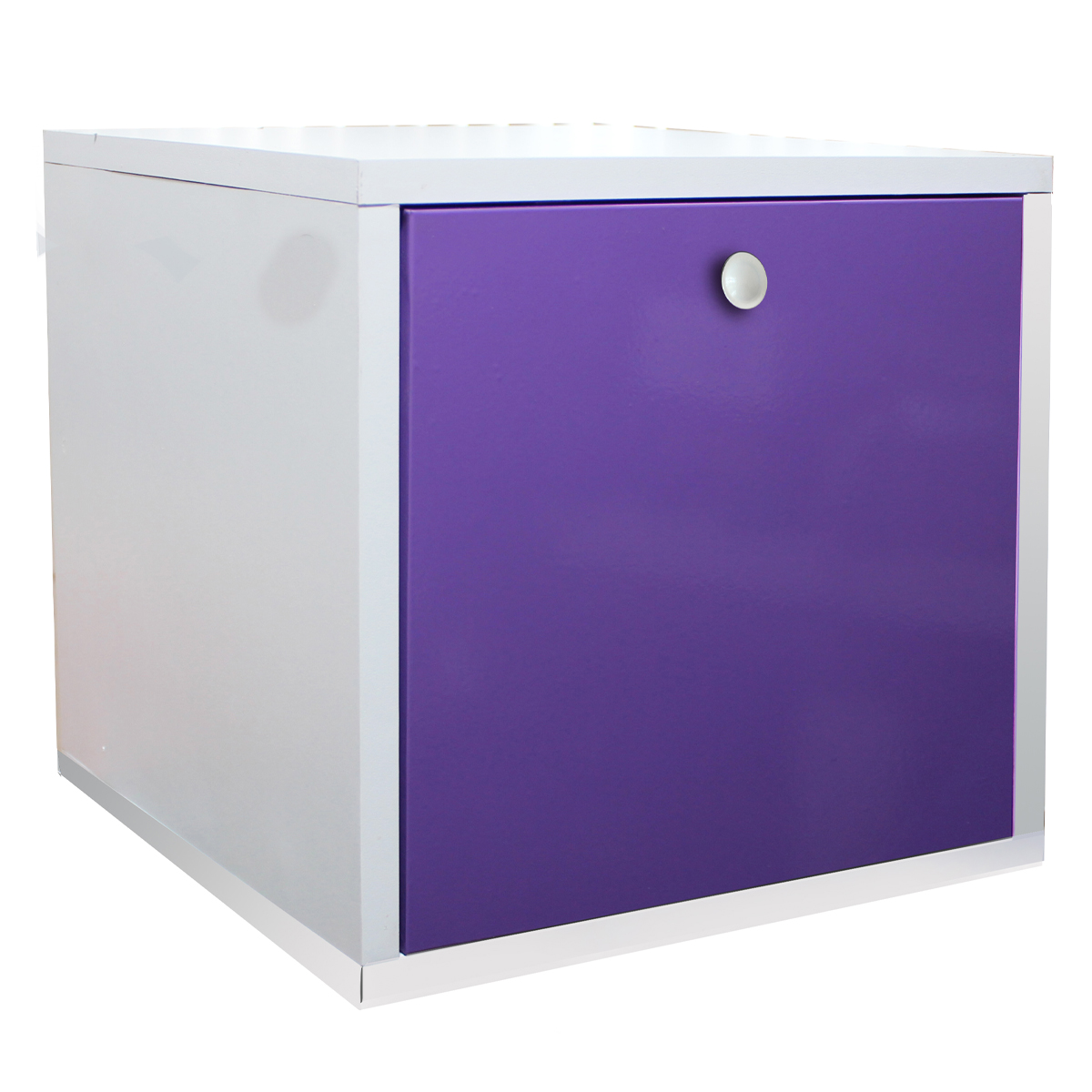 Foto 3 pulgar | Buro Flotante Mdf Luz Led Morado