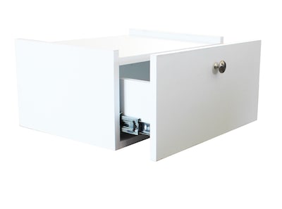 Foto 4 | Buró Repisa Bi Flotante Minimalista Mesa De Noche Moderno Blanco