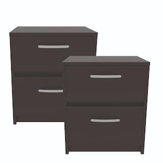Foto 1 | Buró Elaxi Wengue con Dos Cajones X2 Virtual Muebles