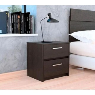 Foto 2 | Buró Elaxi Wengue con Dos Cajones X2 Virtual Muebles