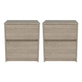 Foto 1 | Buró Ozzan Beige y Blanco X2 Virtual Muebles