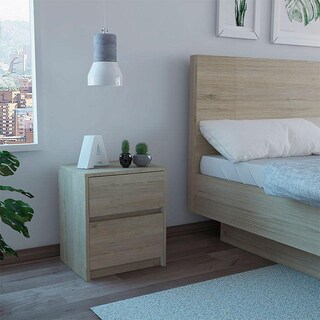 Foto 2 | Buró Ozzan Beige y Blanco X2 Virtual Muebles
