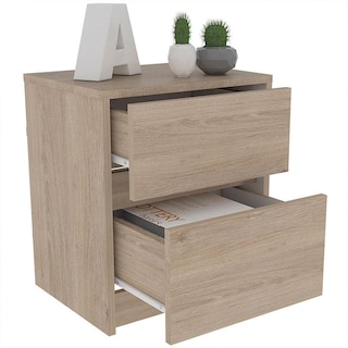 Foto 3 | Buró Ozzan Beige y Blanco X2 Virtual Muebles