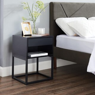 Foto 3 | Mesa de Noche para Recámara Nooz Cube Buró para Recámara Negro