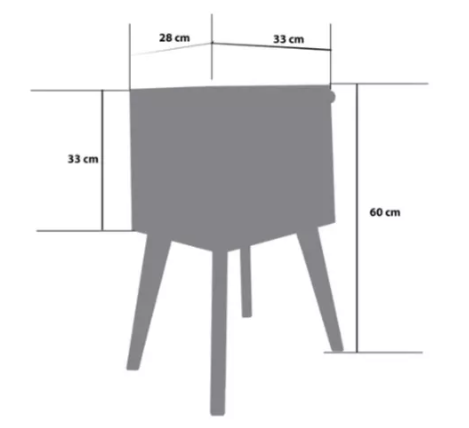 Foto 4 | Buro Mesa de Noche  con Led Minimalista Plata