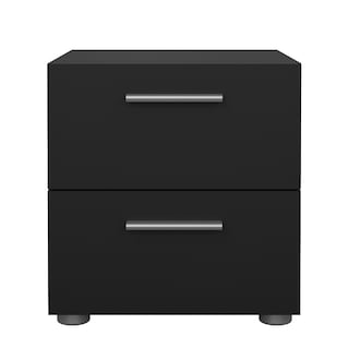 Foto 1 | Buró Negro Con 2 Cajones Y Jaladeras Efecto Metal Hecho En Madera Mdf