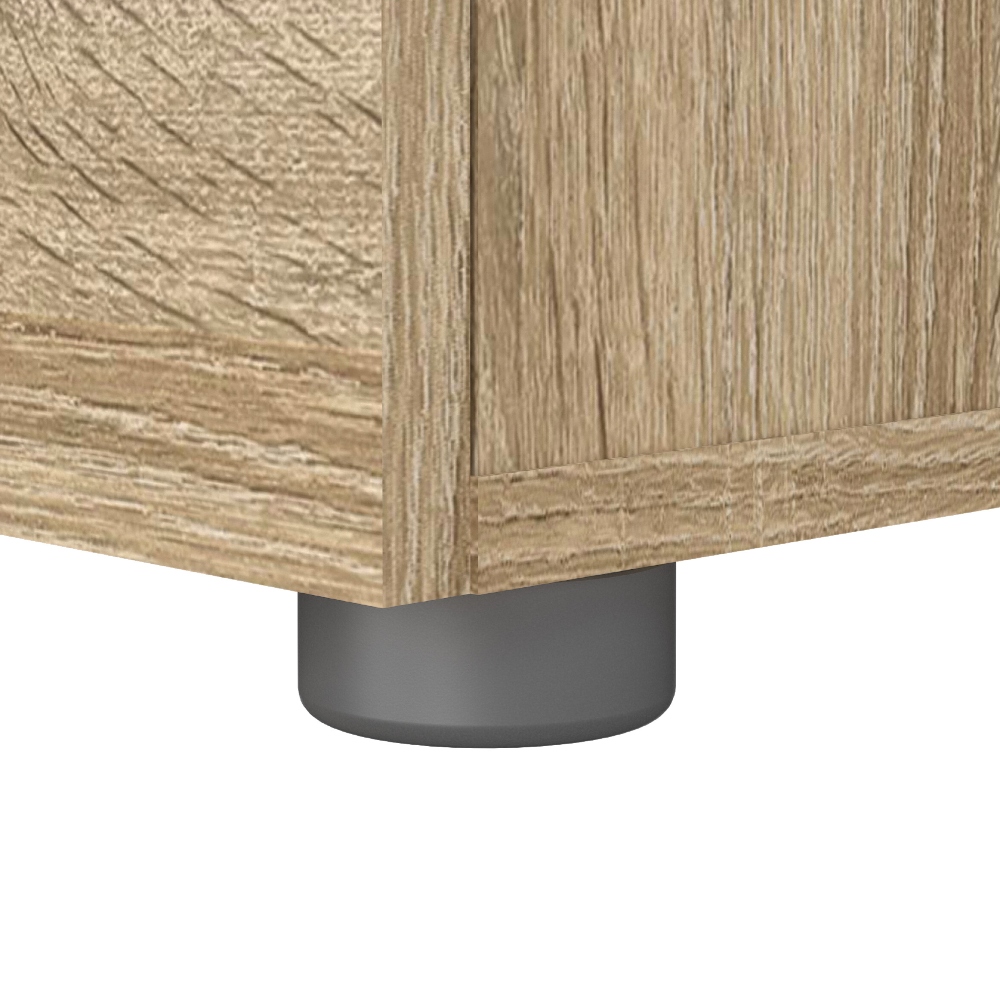Foto 6 pulgar | Buró Color Madera Con 2 Cajones Y Jaladeras Efecto Metal Hecho En Madera Mdf