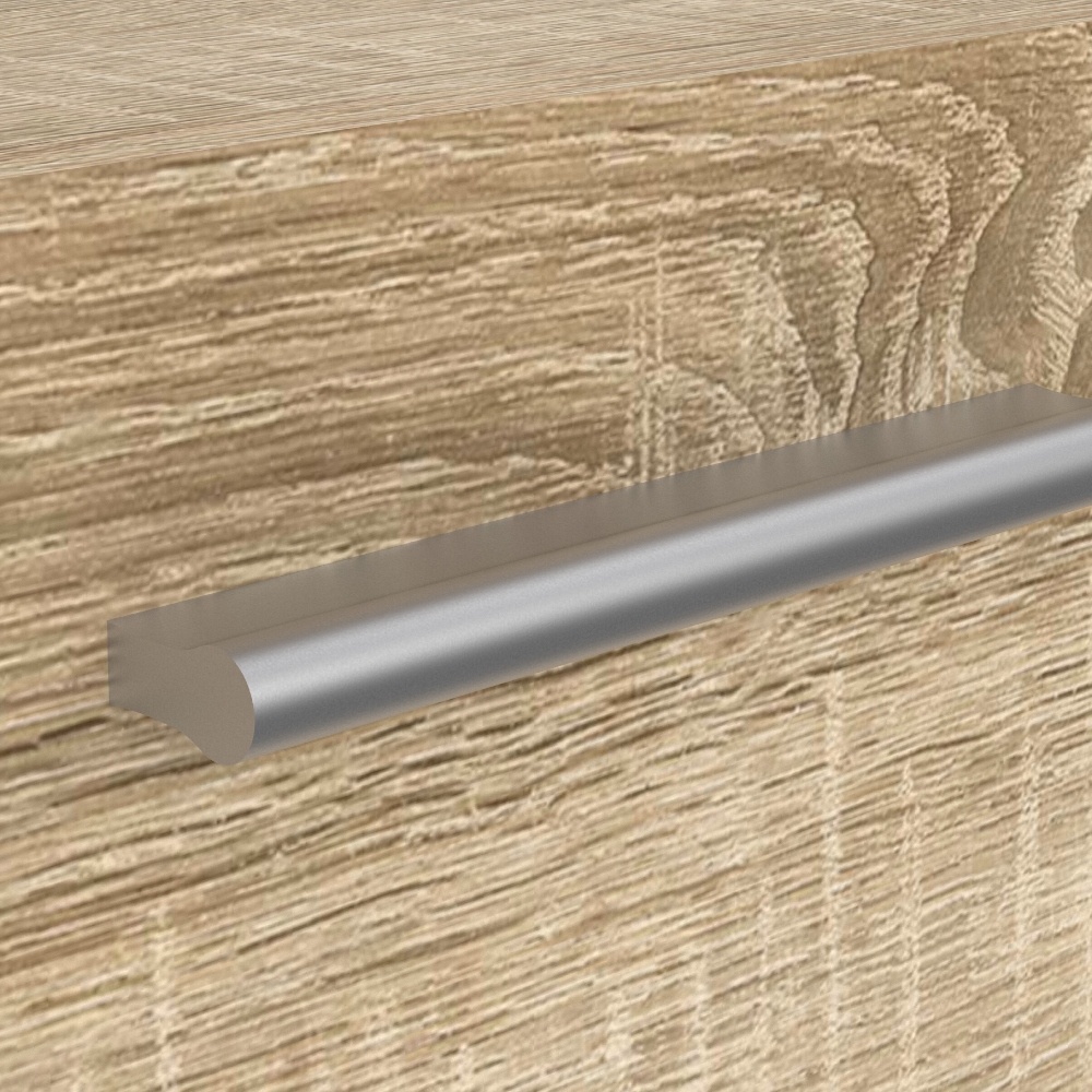 Foto 6 | Buró Color Madera Con 2 Cajones Y Jaladeras Efecto Metal Hecho En Madera Mdf