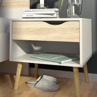 Foto 8 | Buró Blanco Con 1 Cajón Y 1 Entrepaño. Patas De Madera Maciza