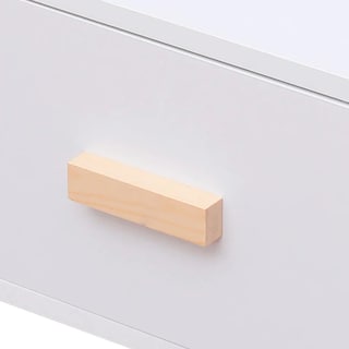 Foto 3 | Buró Infantil Color Blanco Y Madera Con 1 Cajón Hecho De Madera Maciza Y Mdf