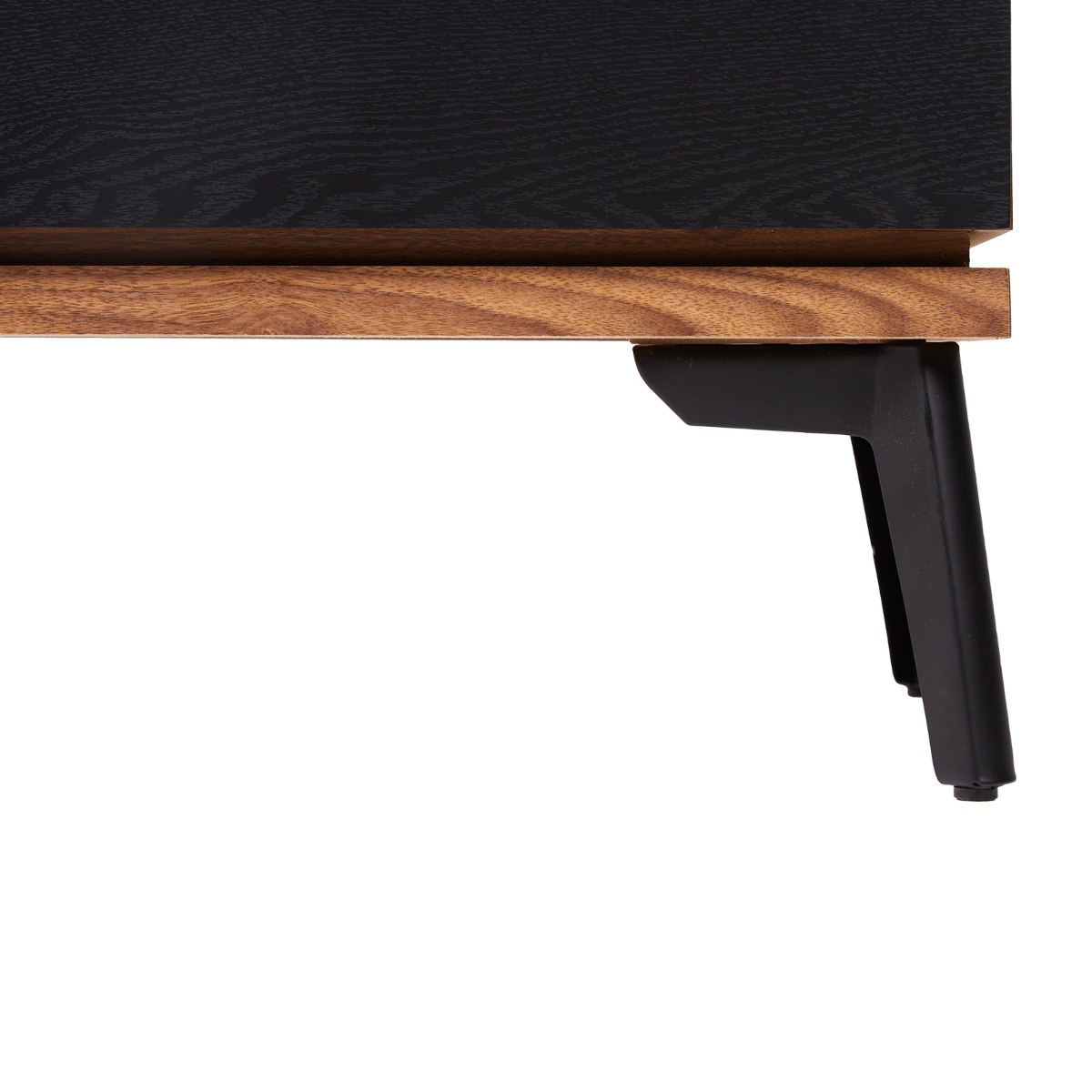 Foto 4 | Buró Negro Con 2 Cajones Con Corredera De Extensión. Estructura De Madera Mdf