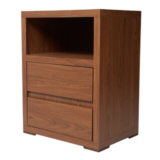 Foto 2 | Buró Color Nogal Con 1 Espacio Y 2 Cajones Con Corredera De Extensión. Estructura De Madera Mdf