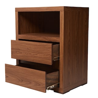 Foto 3 | Buró Color Nogal Con 1 Espacio Y 2 Cajones Con Corredera De Extensión. Estructura De Madera Mdf