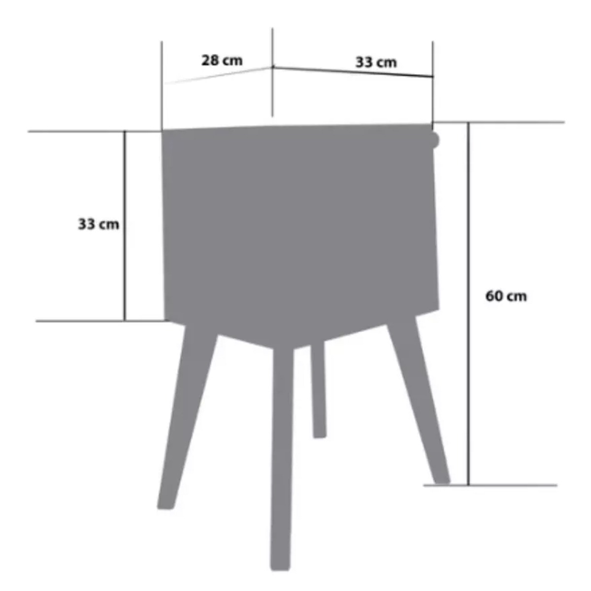 Foto 4 | Buró Minimalista Negro con Luz Led