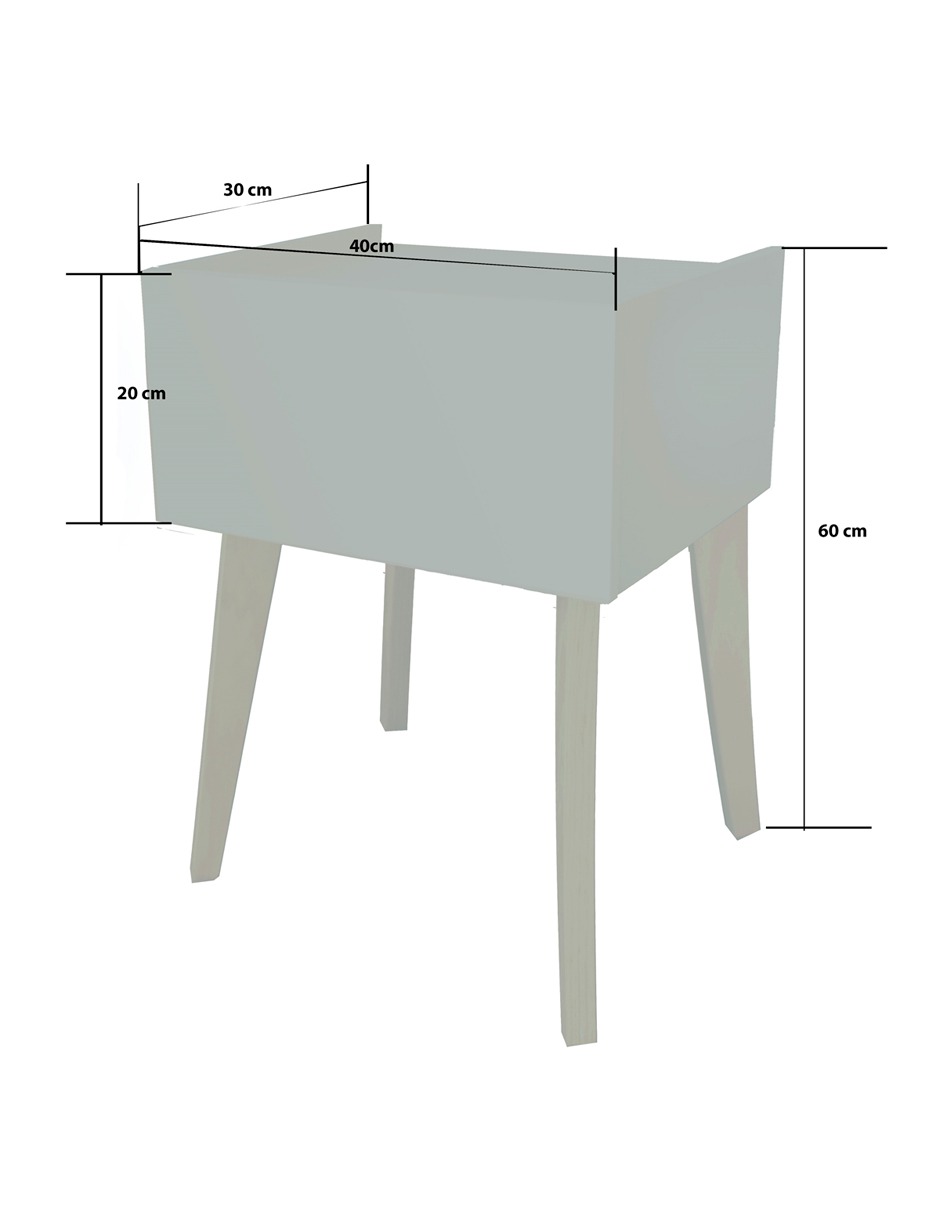 Foto 5 | Buro Mesa Noche Orejas Conejo Recamara Niño Bebe Luz Led Mdf