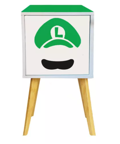 Foto 2 pulgar | Buró Recamara Niños Luigi Led Decorativo Organizador Juguete