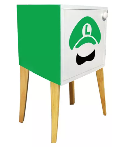 Foto 4 pulgar | Buró Recamara Niños Luigi Led Decorativo Organizador Juguete
