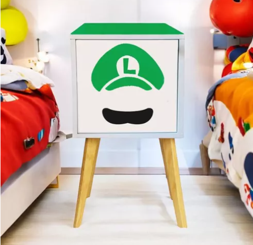 Foto 3 pulgar | Buró Recamara Niños Mario Y Luigi Decorativo Organizador Led