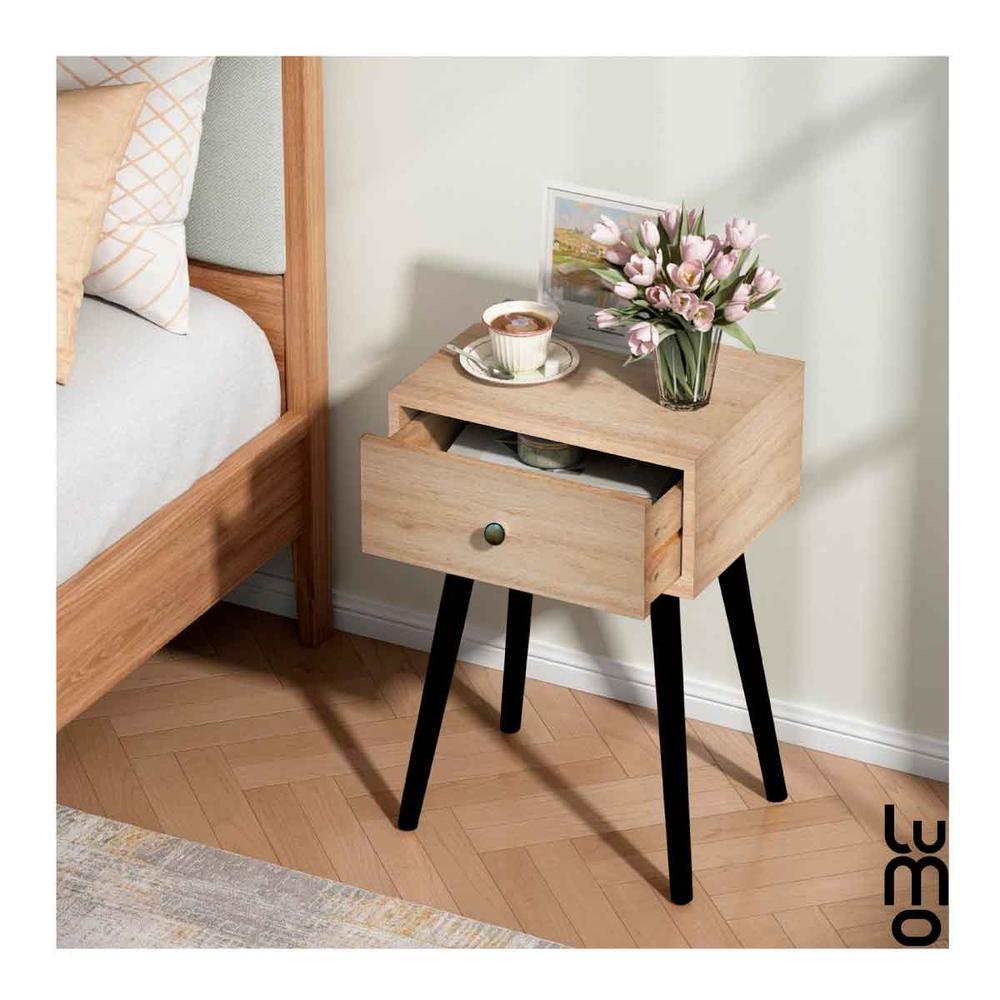 Foto 7 | Buro Set X2 Para Recamara Mesa De Noche Moderno Minimalista