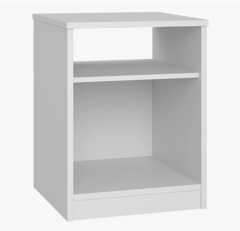 Buro Mesa De Noche Blanco Mdf Calidad